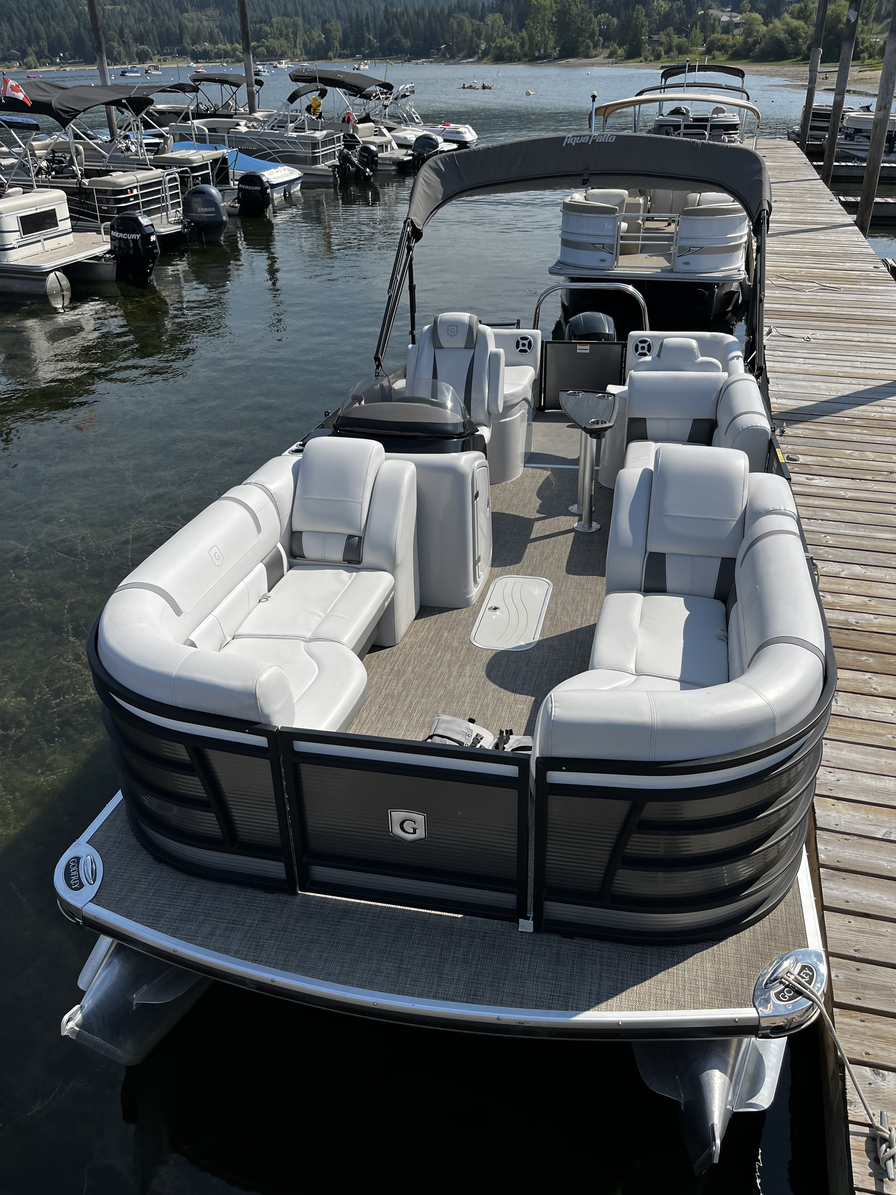 Boat Rental - Luxury Godfrey Aqua Patio Pontoon Boat