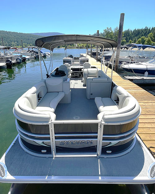 Boat Rental - Luxury Sylvan Mirage 150 HP Pontoon Boat
